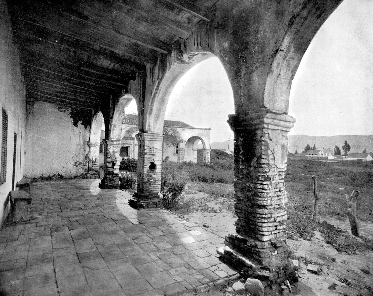 Mission of San Juan, Yosemite Valley, Californien, USA, 1893. af John L. Stoddard