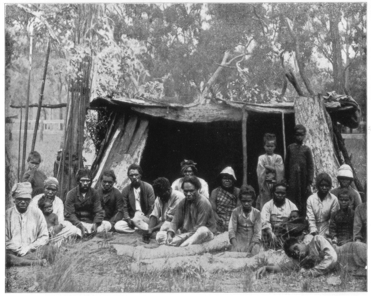 Indfødte i Queensland, Australien, slutningen af det 19. århundrede af John L. Stoddard