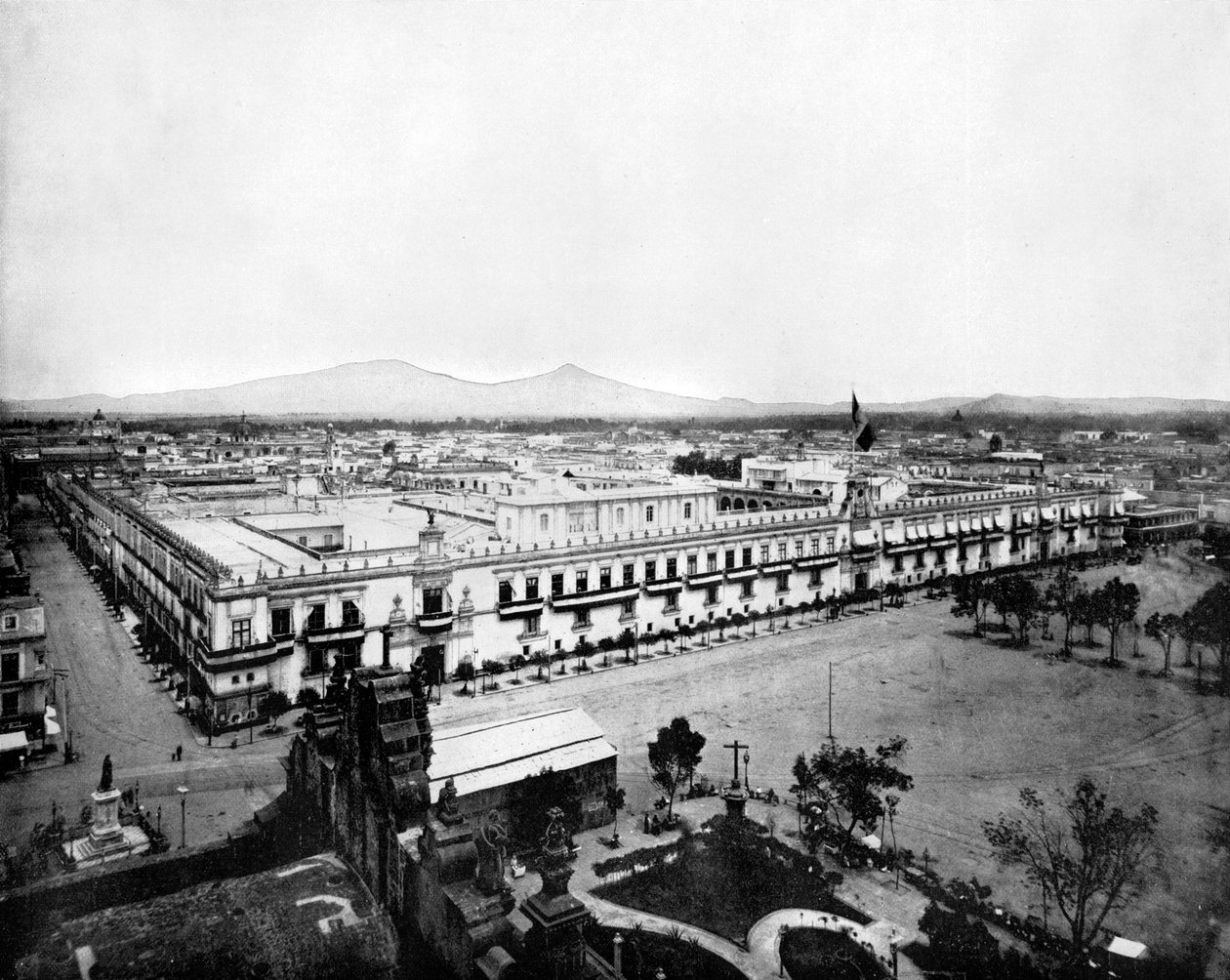 Panorama over byen Mexico, 1893. af John L. Stoddard