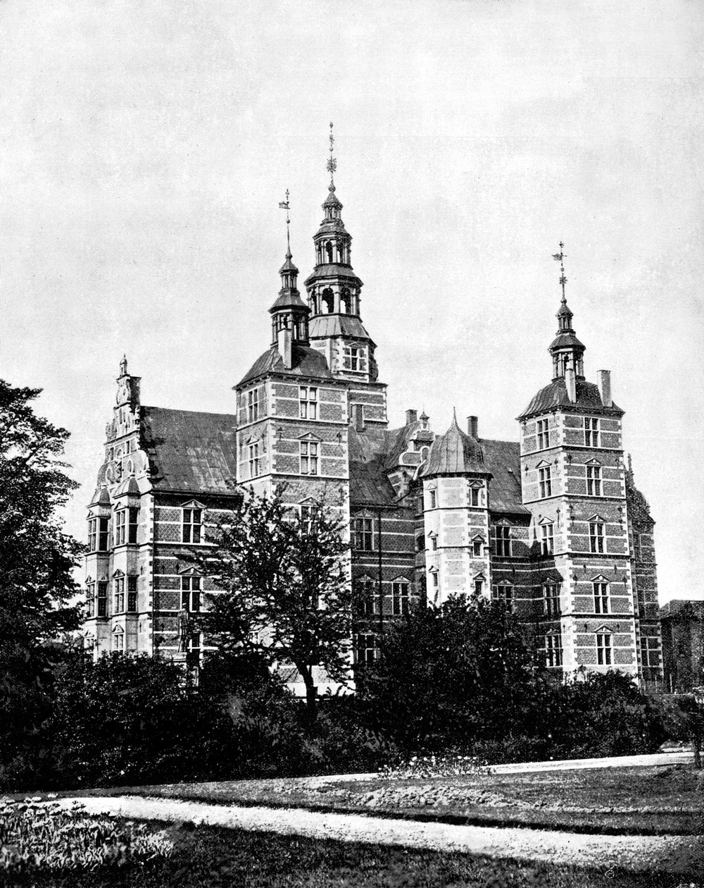 Rosenborg Slot, København, Danmark, 1893. af John L. Stoddard