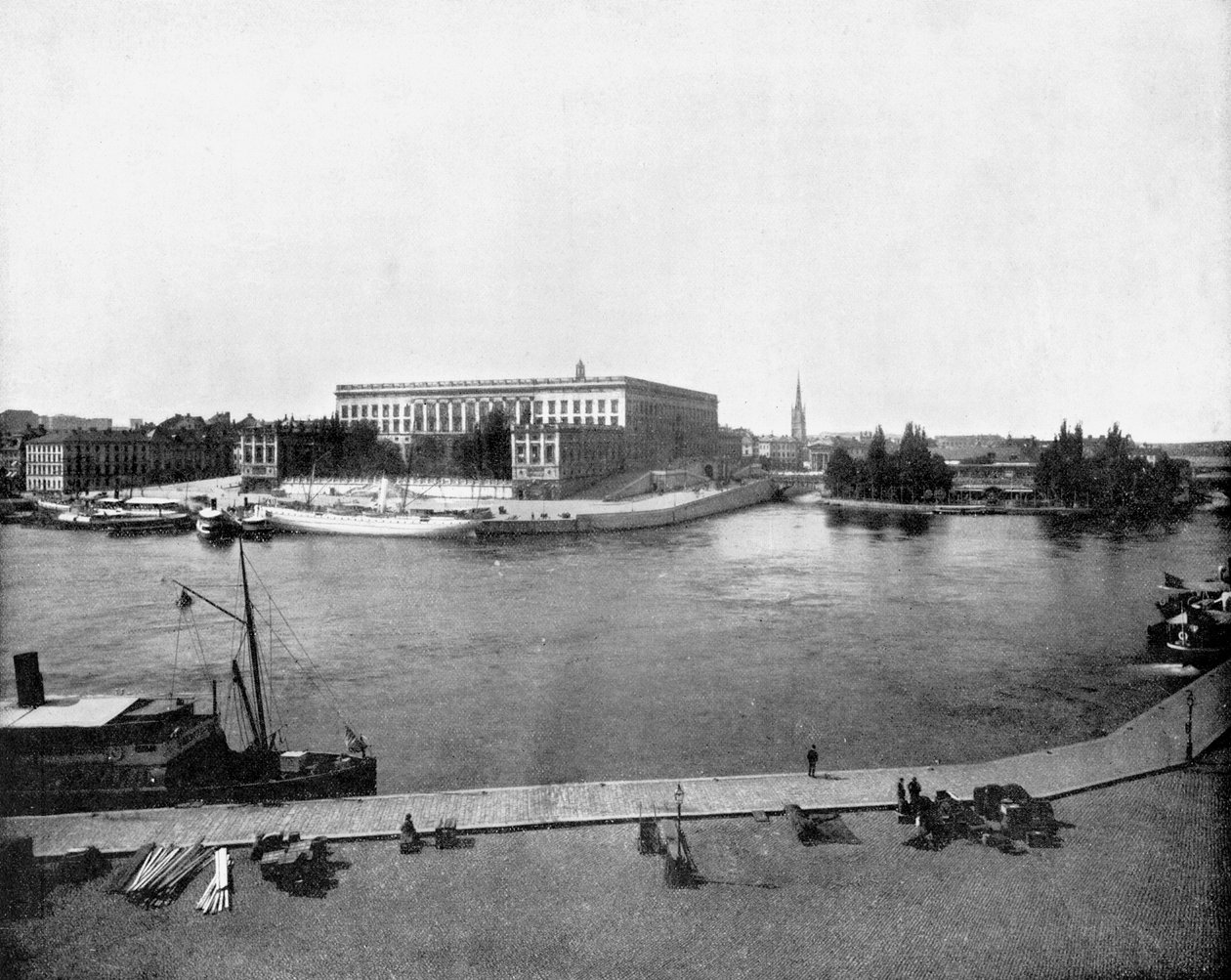 Kongeslottet, Stockholm, Sverige, 1893. af John L. Stoddard