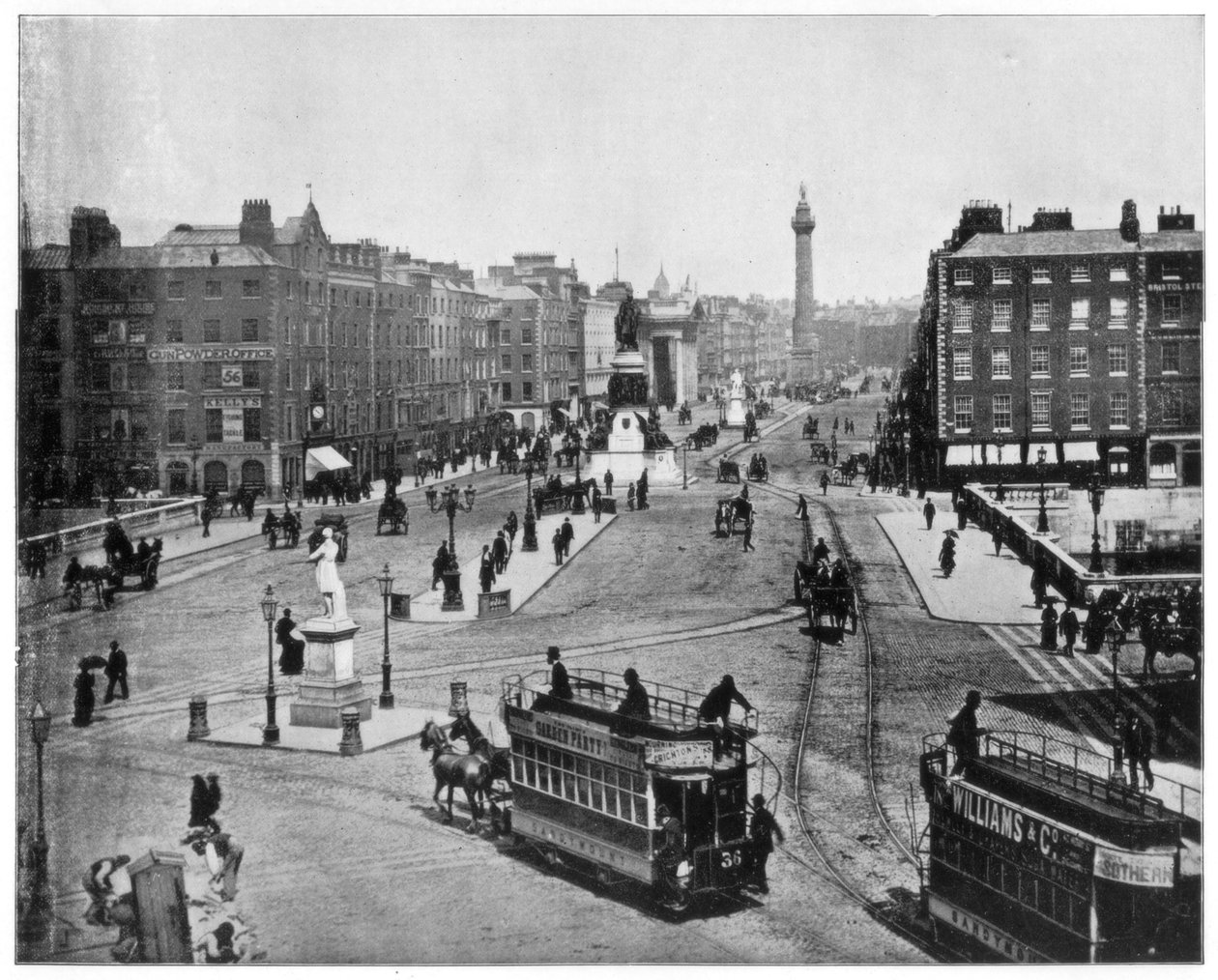 Sackville Street, Dublin, slutningen af det 19. århundrede. af John L. Stoddard