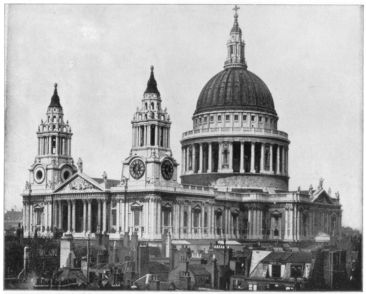St Pauls Cathedral, London, slutningen af det 19. århundrede. af John L. Stoddard