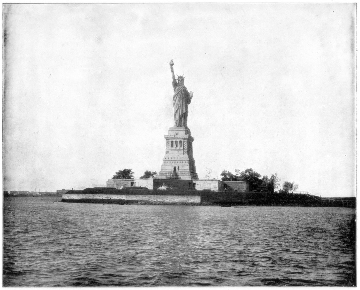 Frihedsgudinden, New York Harbour, slutningen af det 19. århundrede af John L. Stoddard