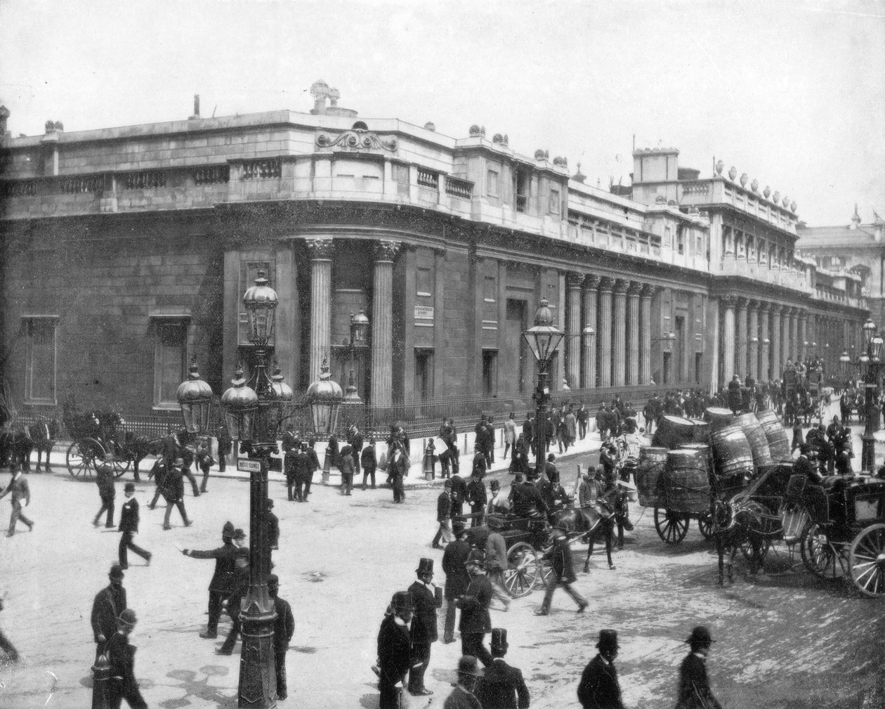 Bank of England, London, slutningen af det 19. århundrede. af John L. Stoddard