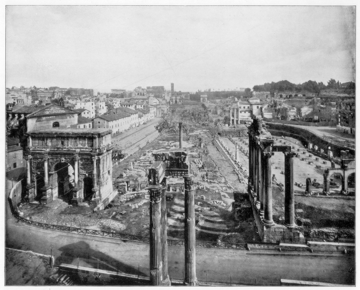 Forum, Rom, slutningen af det 19. århundrede af John L. Stoddard