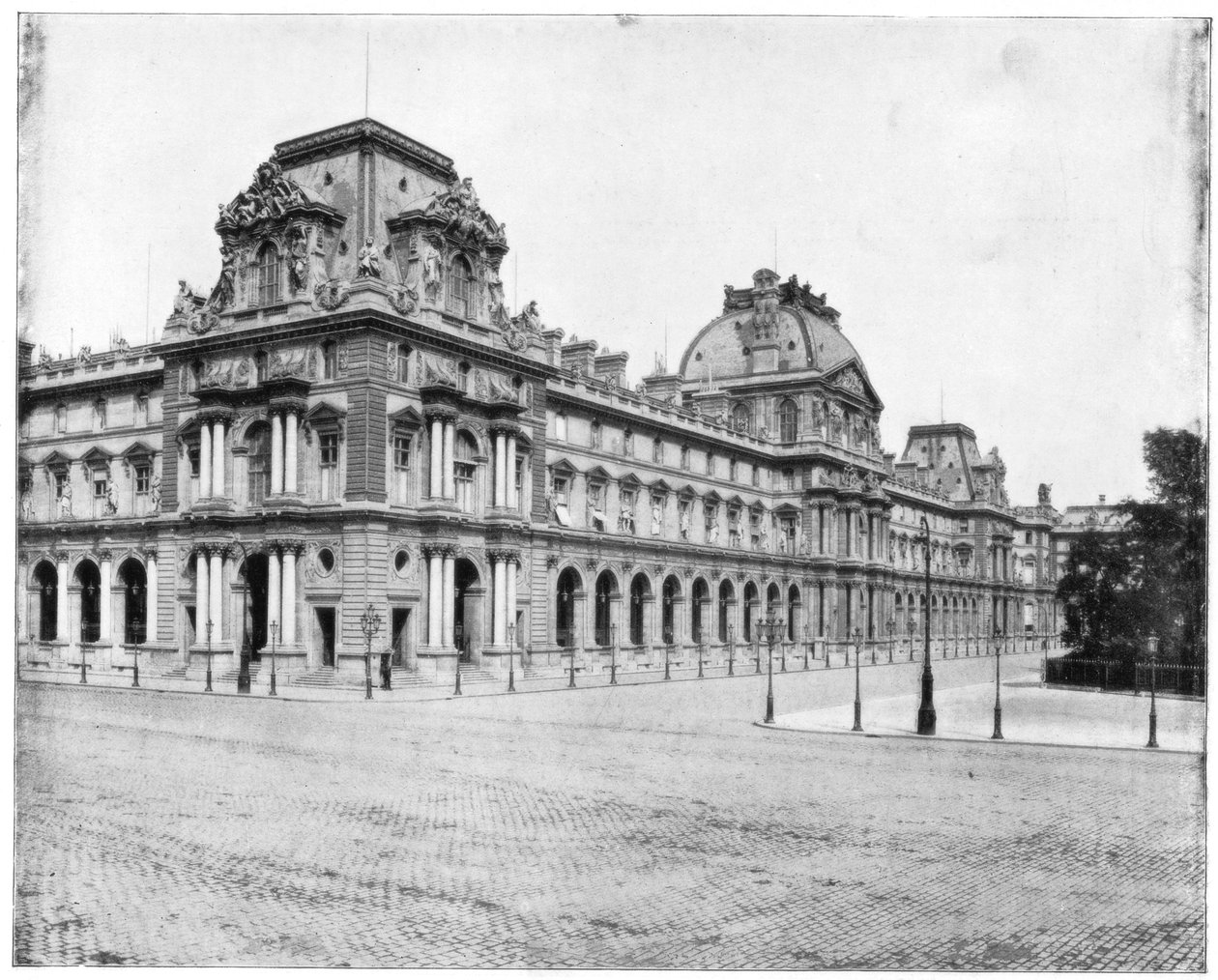 Louvre, Paris, slutningen af det 19. århundrede af John L. Stoddard