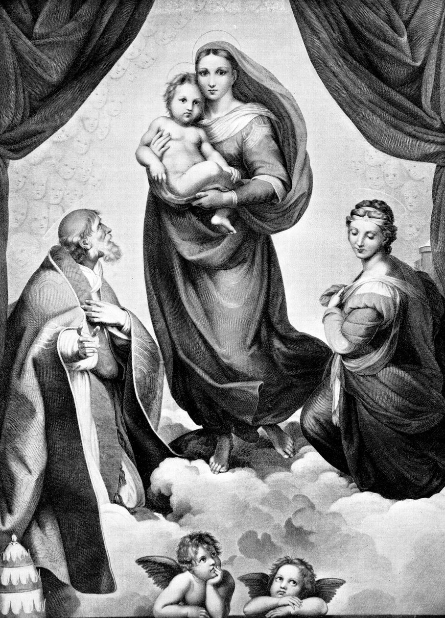 Madonnaen i San Sisto, c1512, 1893 af John L. Stoddard
