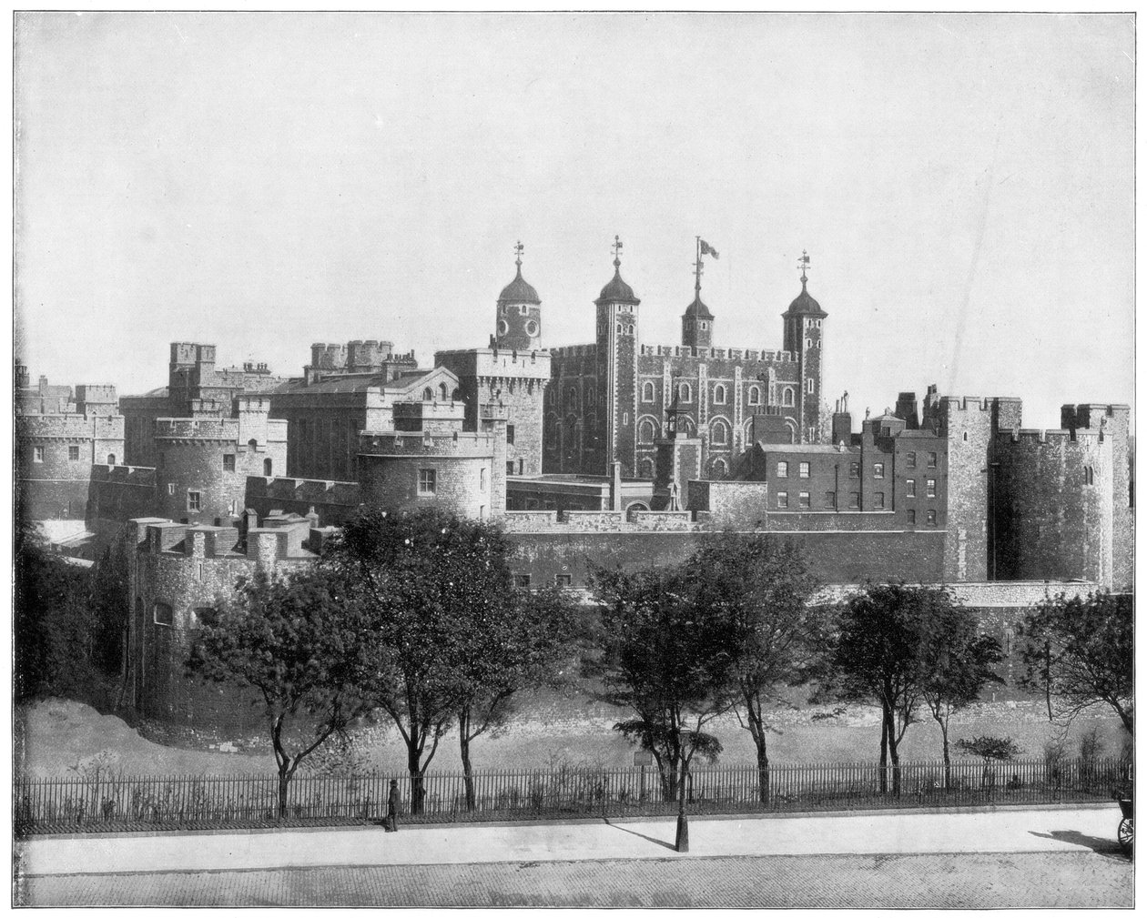 Tower of London, England, slutningen af det 19. århundrede. af John L. Stoddard