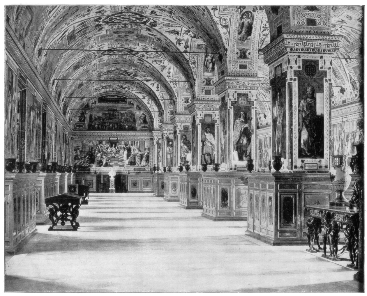 Vatikanets bibliotek, Rom, slutningen af det 19. århundrede af John L. Stoddard