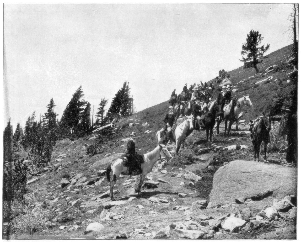 Windy Point, Pikes Peak, Colorado, slutningen af det 19. århundrede. af John L. Stoddard