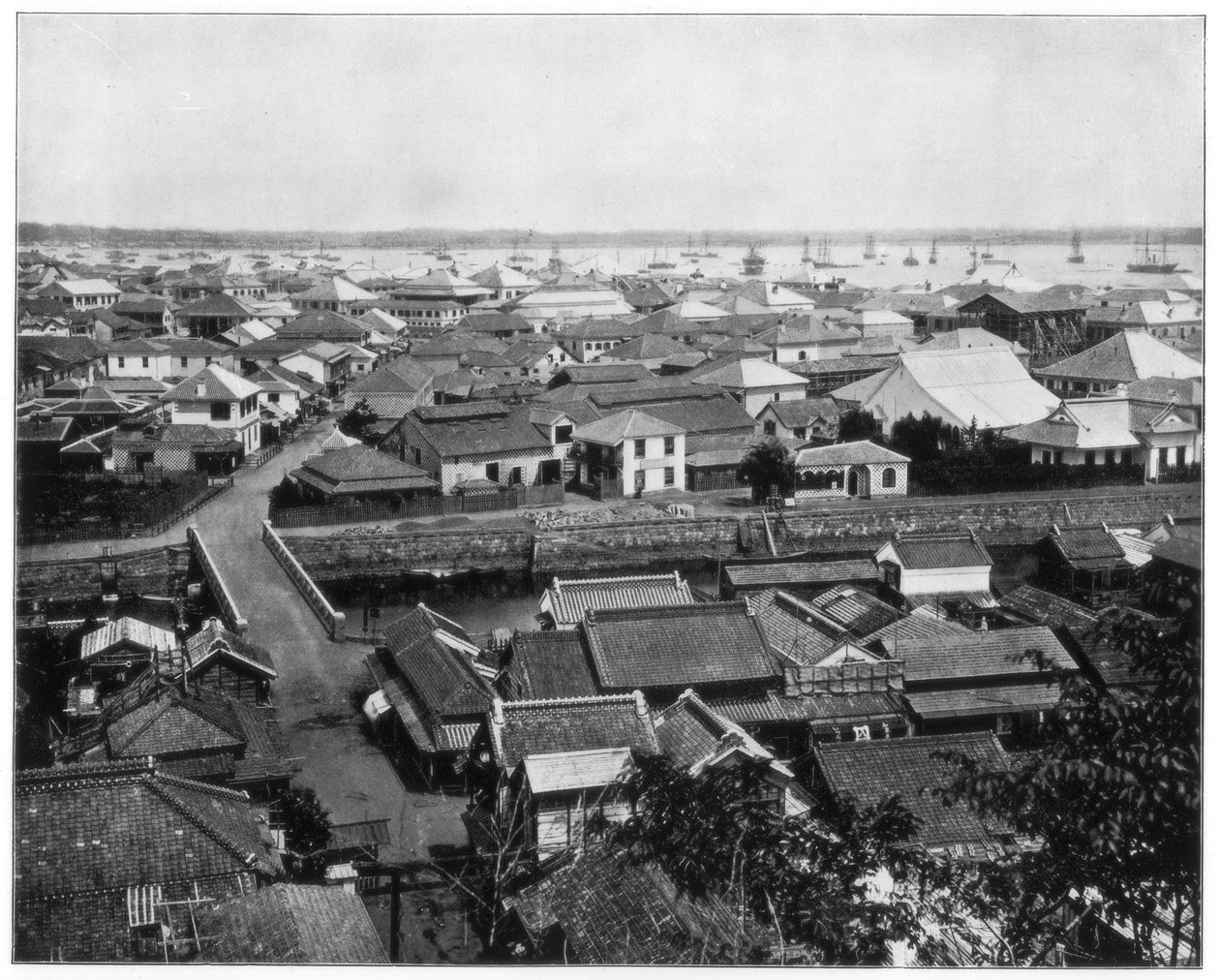 Yokohama, Japan, slutningen af det 19. århundrede af John L. Stoddard