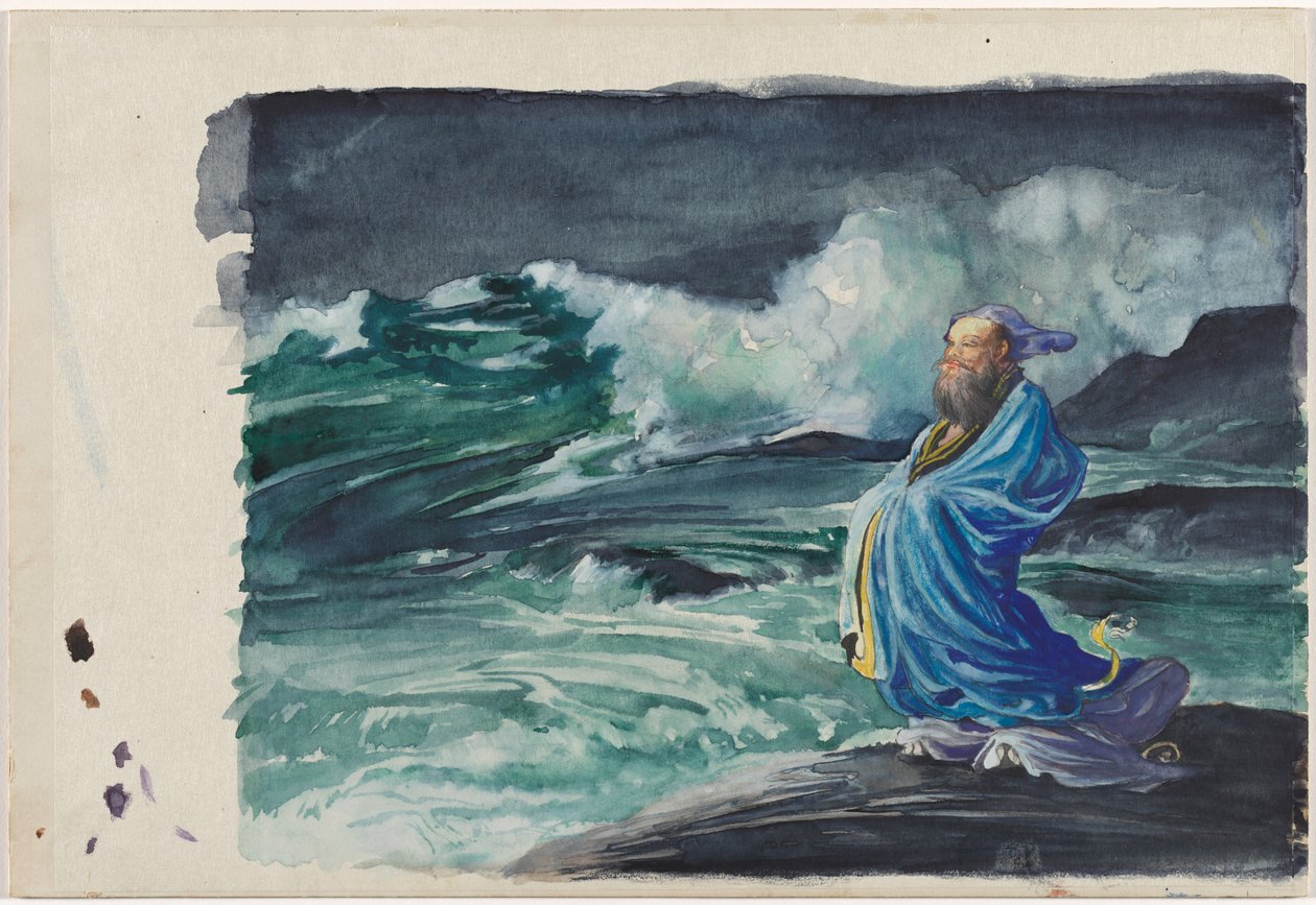 En Rishi, der sætter gang i en storm af John La Farge