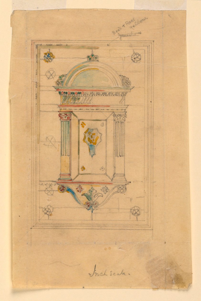 Design til en vægniche af John La Farge