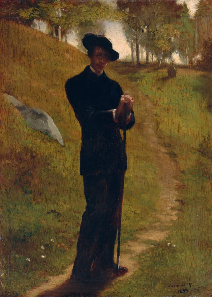 Portræt af maleren, 1859. af John La Farge