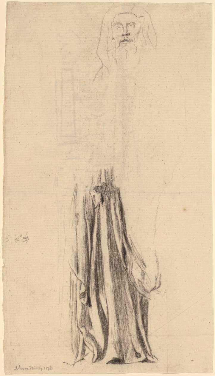 Study for Moses - Trinity Church, Boston af John La Farge