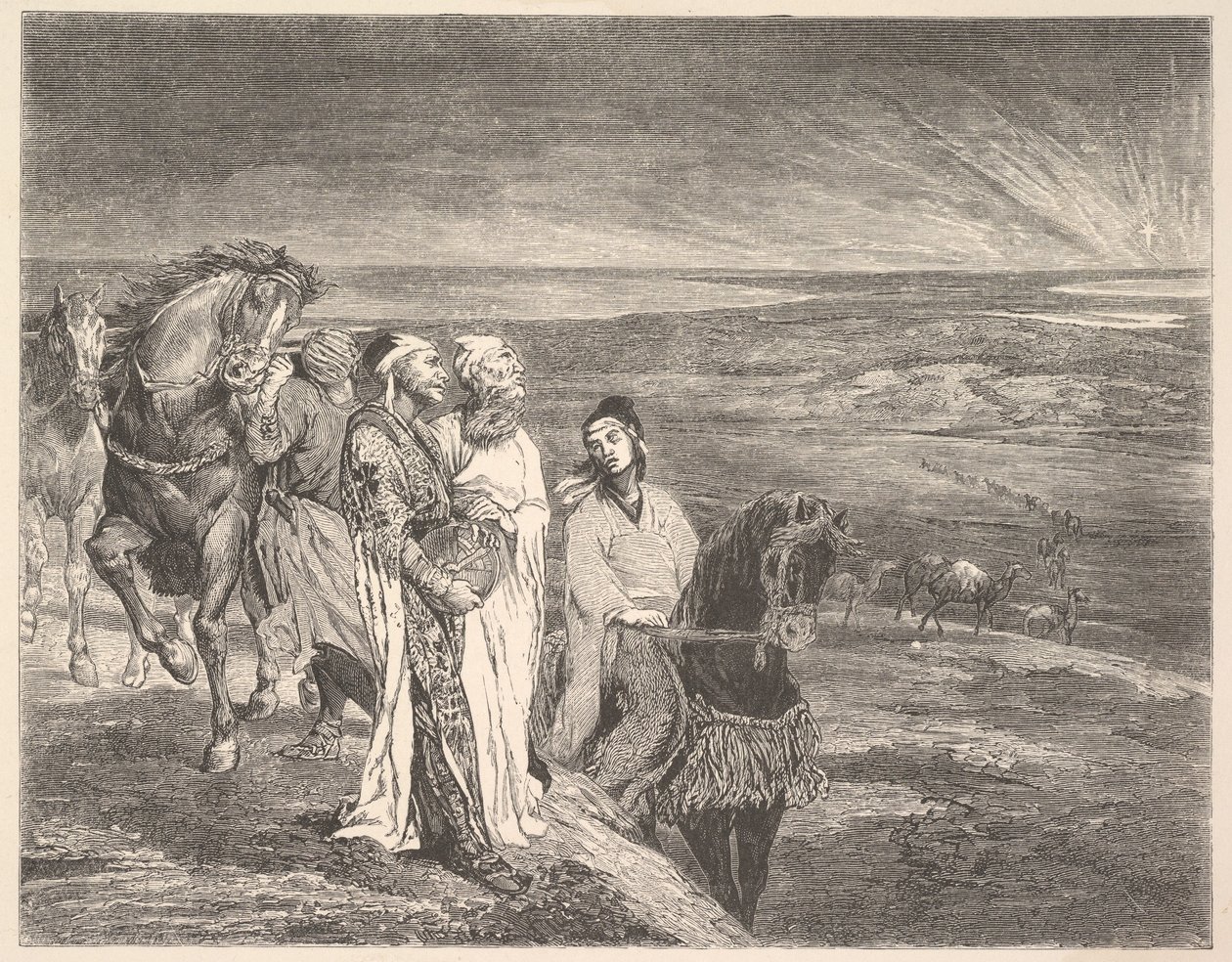 De vise mænd ud af østen, 1868. af John La Farge