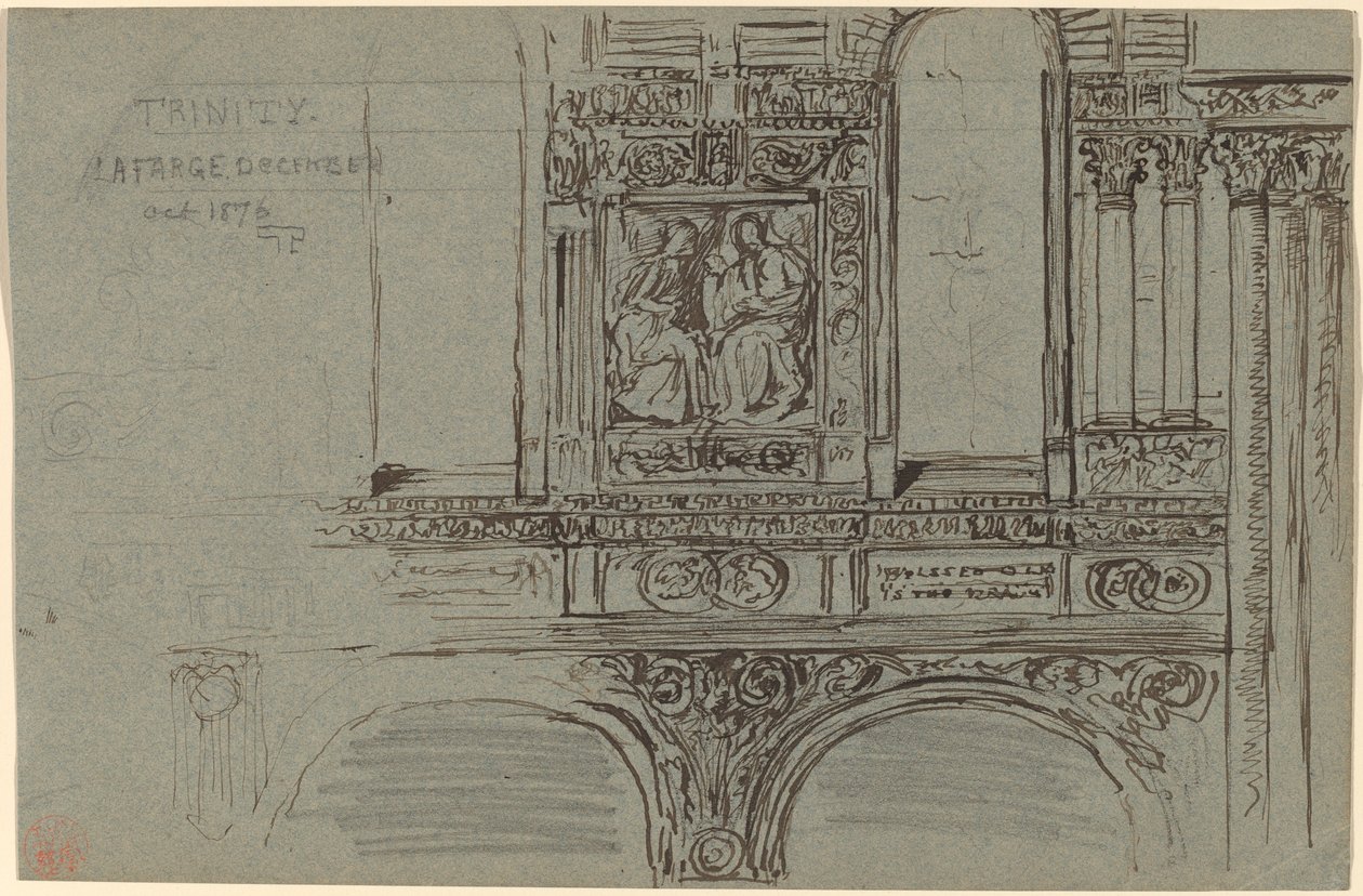 Trinity Church, Boston (skib) - Mural Study af John La Farge