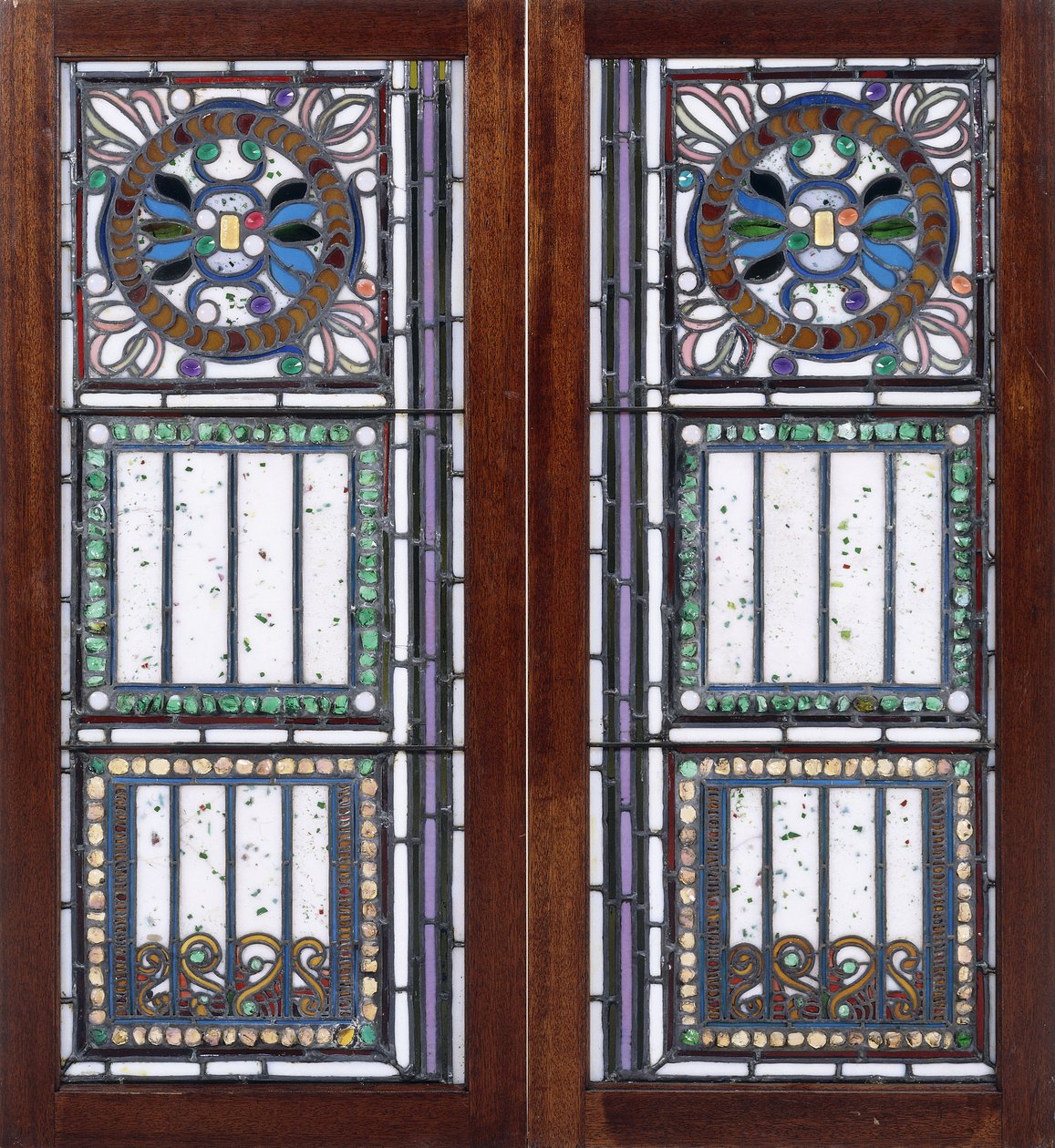 Et par blyholdige glasvinduer, af John La Farge or Lafarge