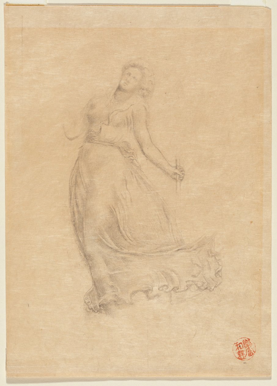 Allegorisk kvindefigur af John La Farge or Lafarge