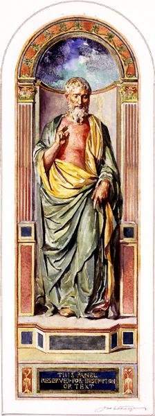 St. Paul Preaching, ca. 1900-05 af John La Farge or Lafarge