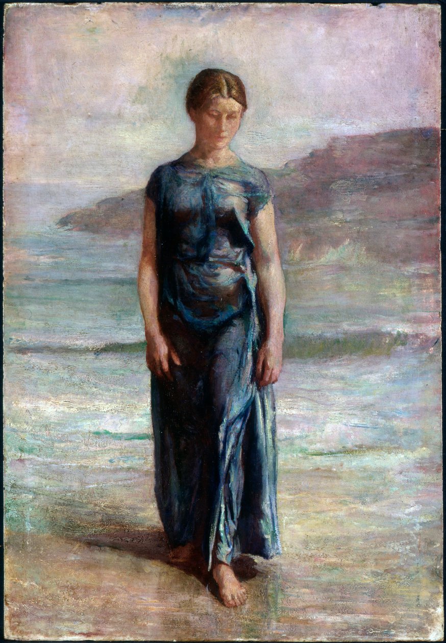 Kvinde bader af John La Farge or Lafarge