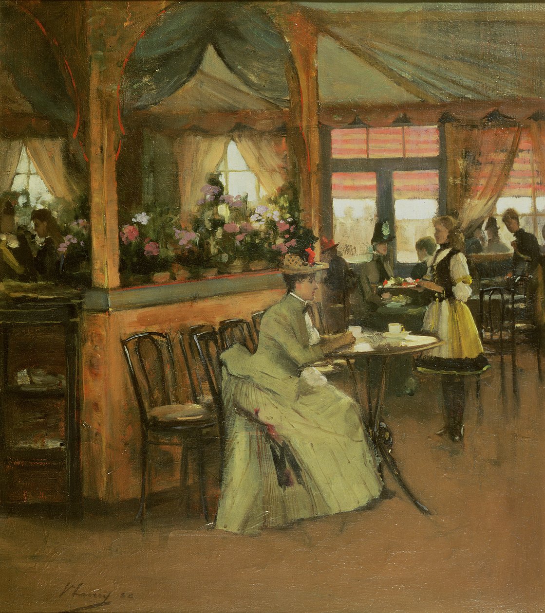 En kop chokolade, 1888 af John Lavery