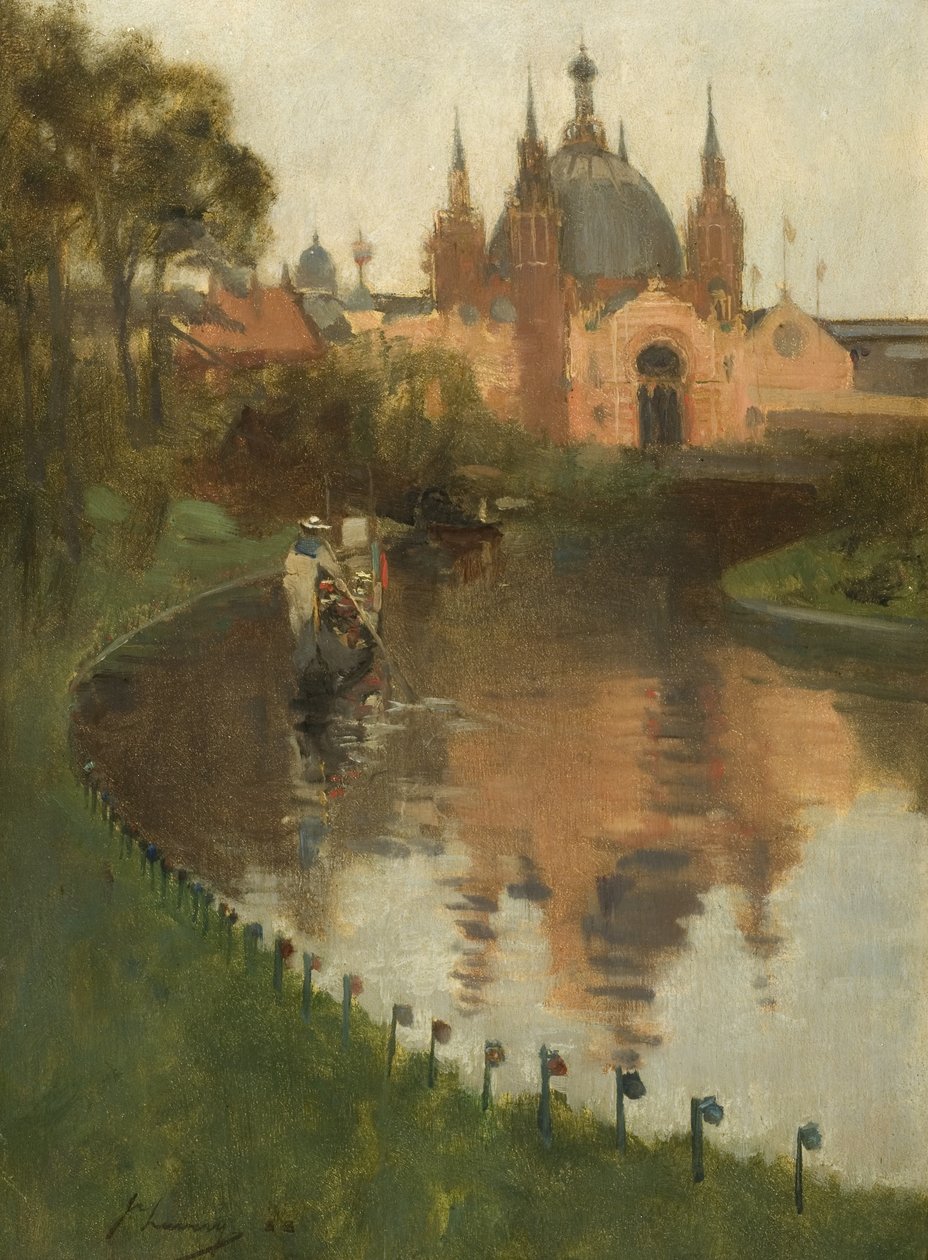 Kelvingrove, Udsigt fra floden, 1888 af John Lavery