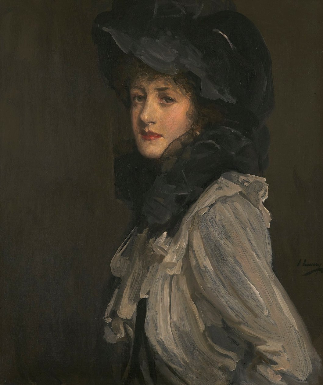 Dame i grå og sort af John Lavery
