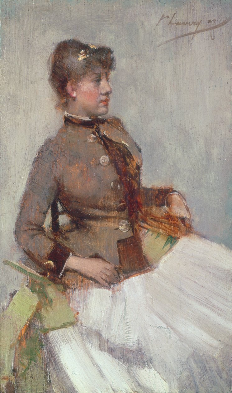 Portræt af en siddende dame, 1887 af John Lavery