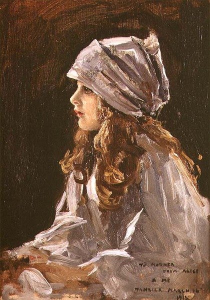 Portræt af kunstnerens datter, Alice af John Lavery