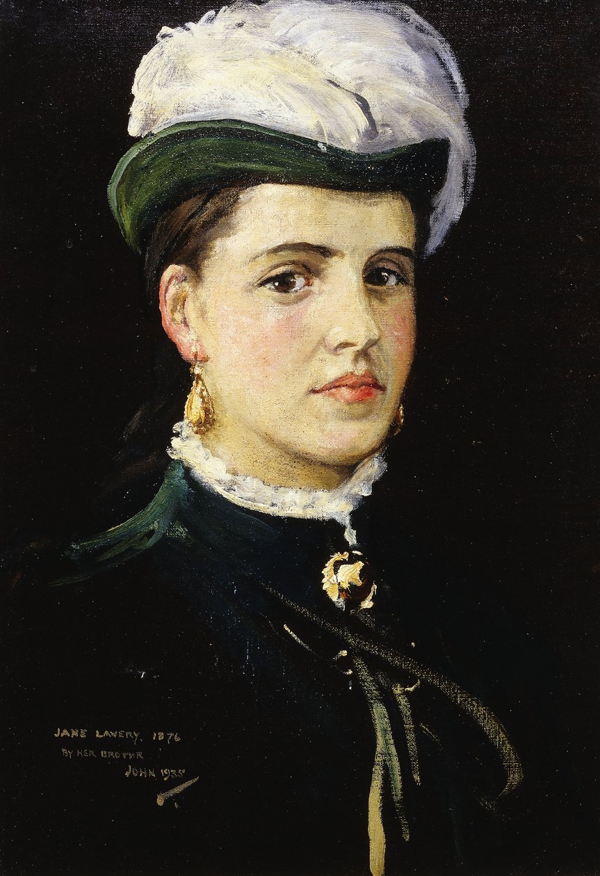 Posthumt portræt af Jane Lavery af John Lavery