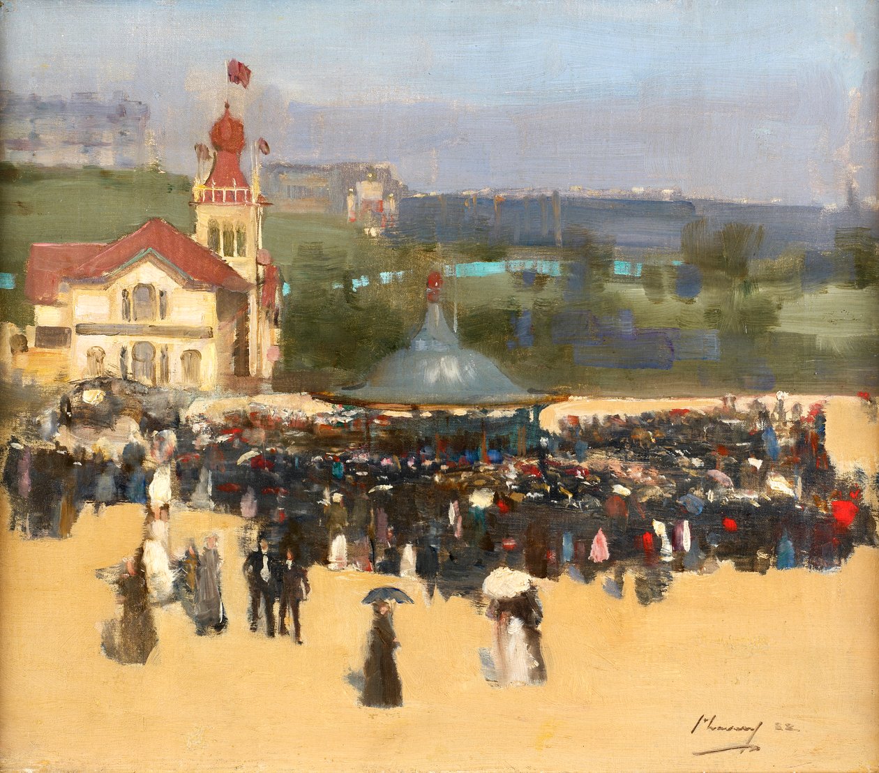 De blå ungarere, 1888 af John Lavery