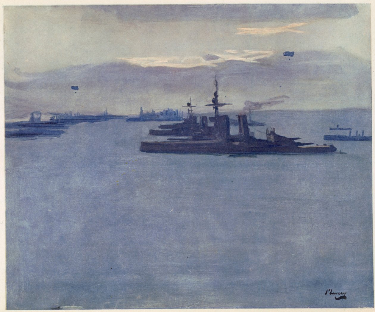 The Firth of Forth, Wind, 1917, fra British Artists at the Front, Fortsættelse af The Western Front, 1918 af John Lavery