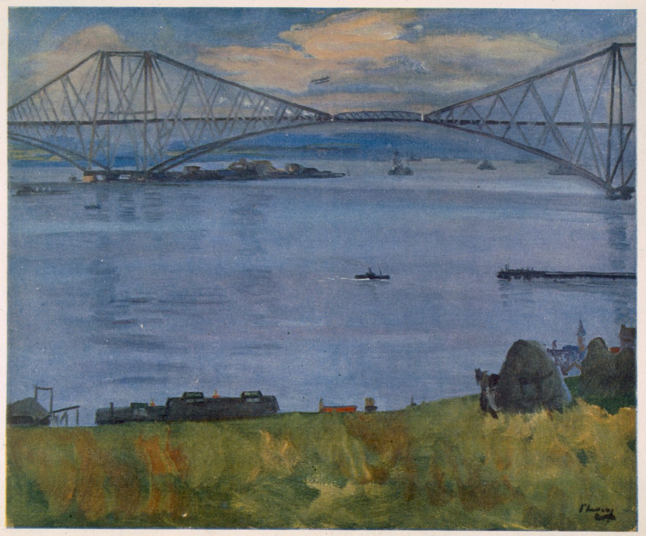 The Forth Bridge, 1914, fra British Artists at the Front, fortsættelse af The Western Front, 1918 af John Lavery