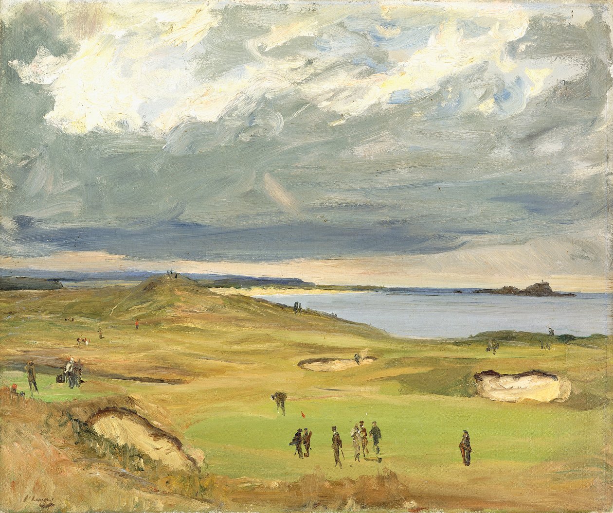 The Golf Links, North Berwick af John Lavery