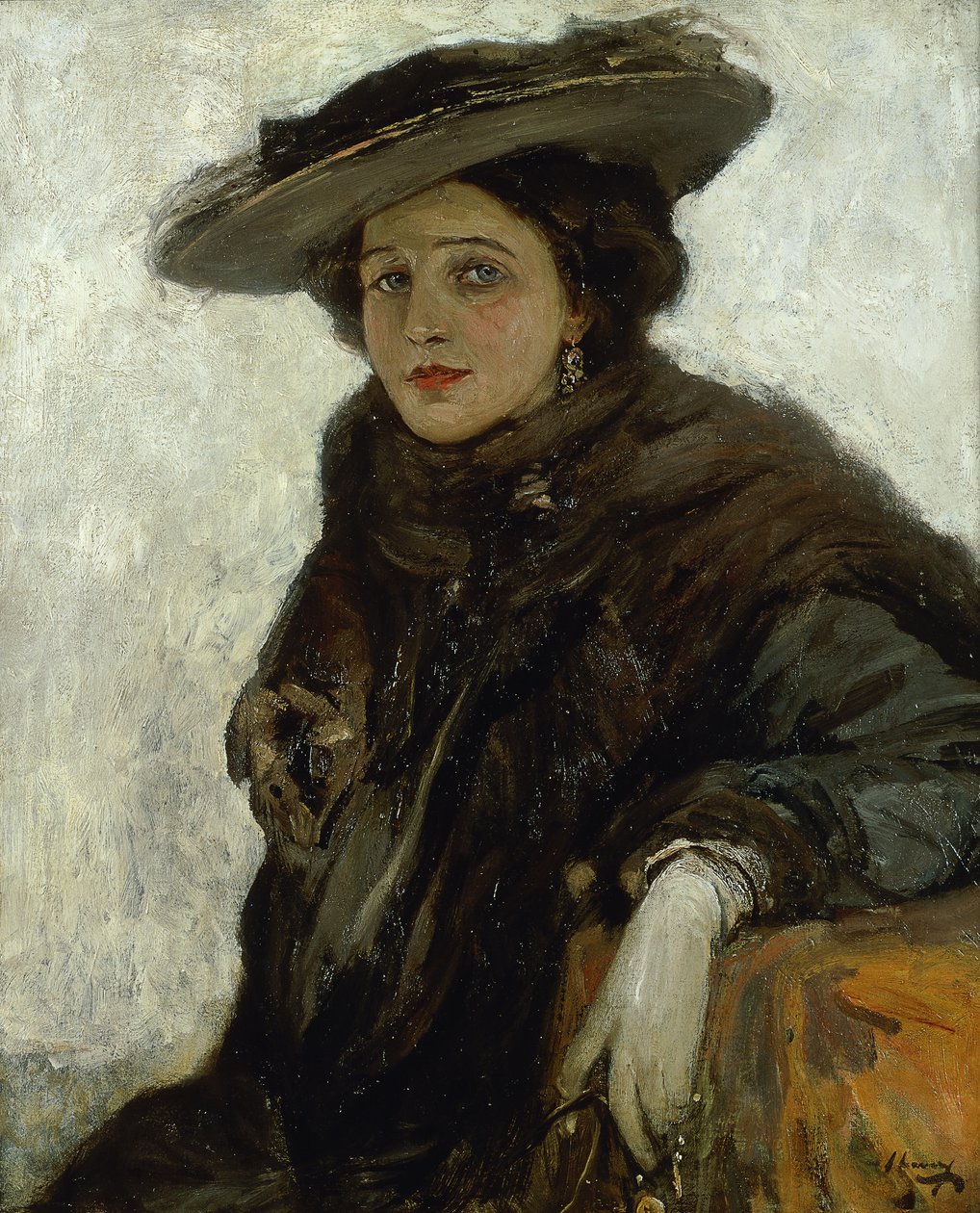 Den spanske hat eller fru Gerard Chowne af John Lavery