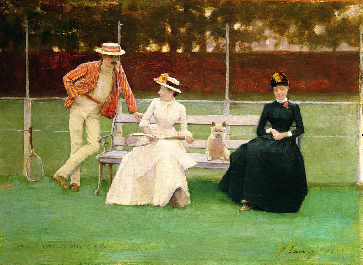 Tenniskampen af John Lavery