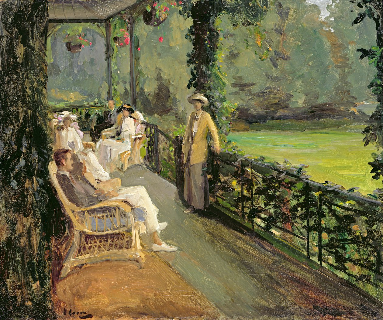 Verandaen, 1912 af John Lavery