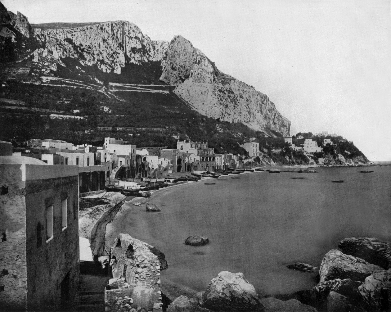 Capri, Italien, ca. 1890 (s/h-billede) af John Lawson Stoddard