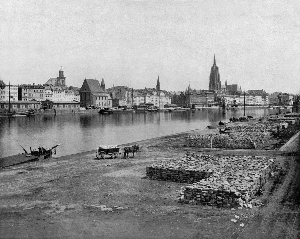 Frankfurt ved Mein i Tyskland, ca. 1900 (s/h-billede) af John Lawson Stoddard