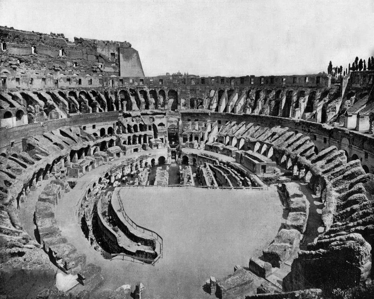 Colosseum i Rom (åbnet i 80 e.Kr.) (s/h foto) af John Lawson Stoddard