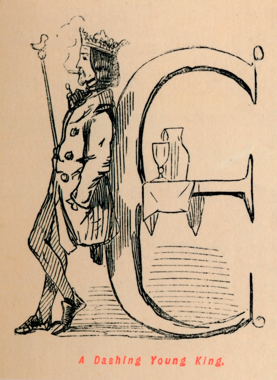 A Dashing Young King, c1860, c1860 af John Leech