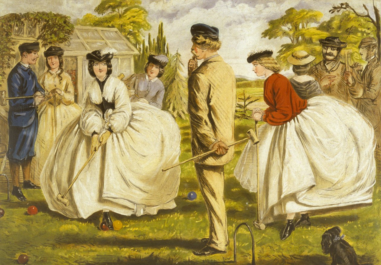 Et godt spil for to eller flere (olie på lærred) af John Leech