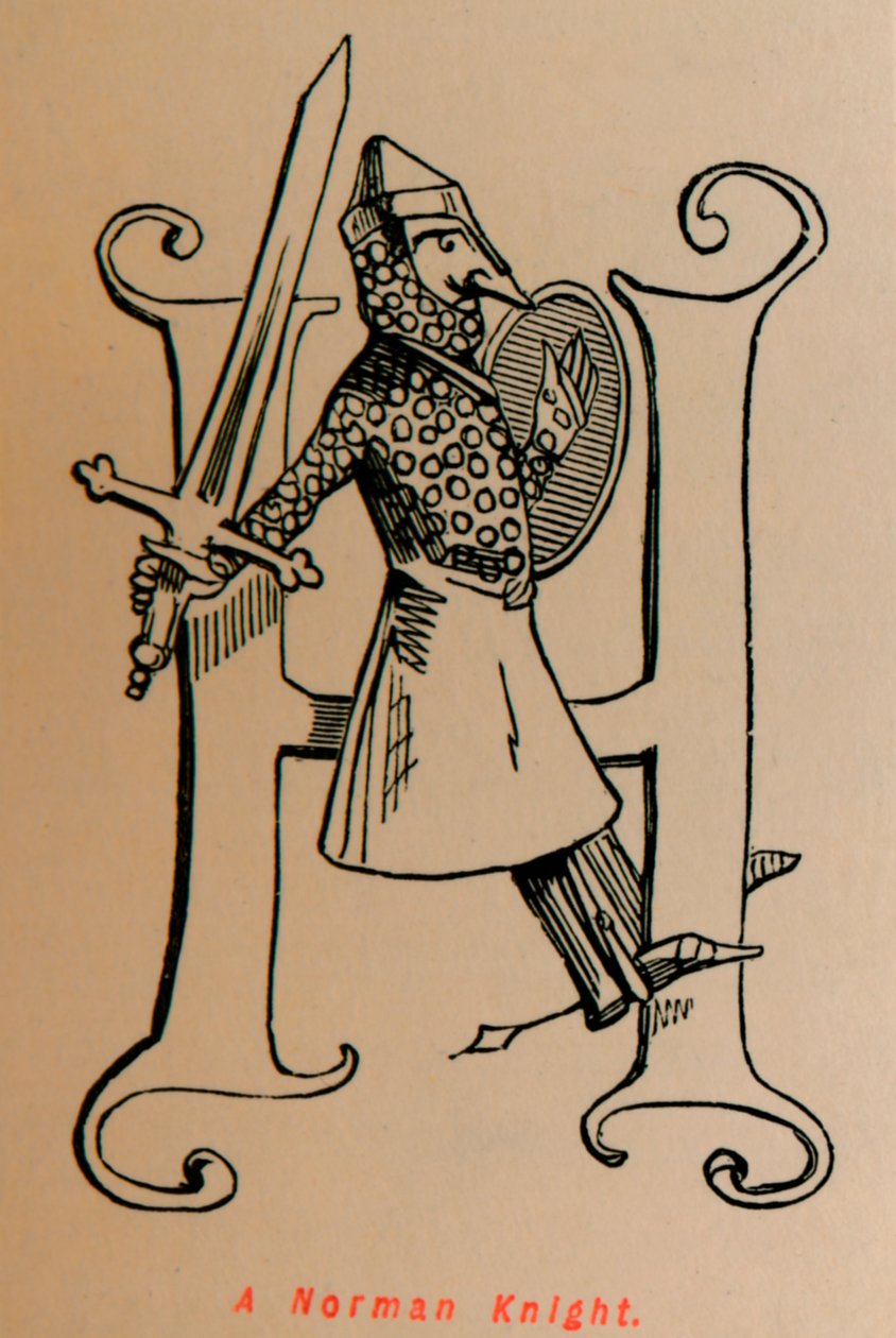 En normannisk ridder, c1860, c1860 af John Leech