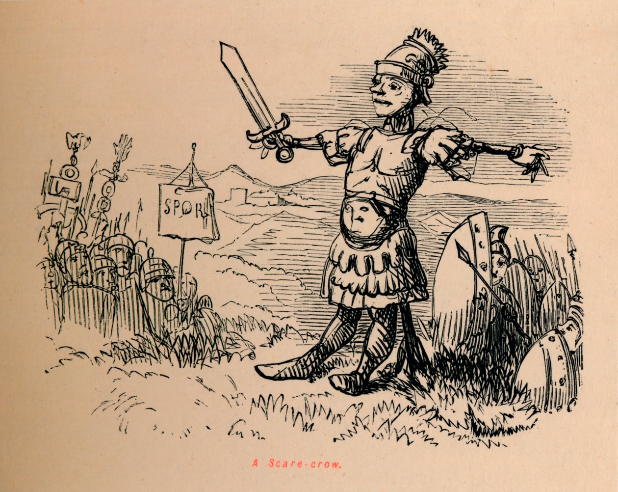 En skræmmekrage, 1852 af John Leech