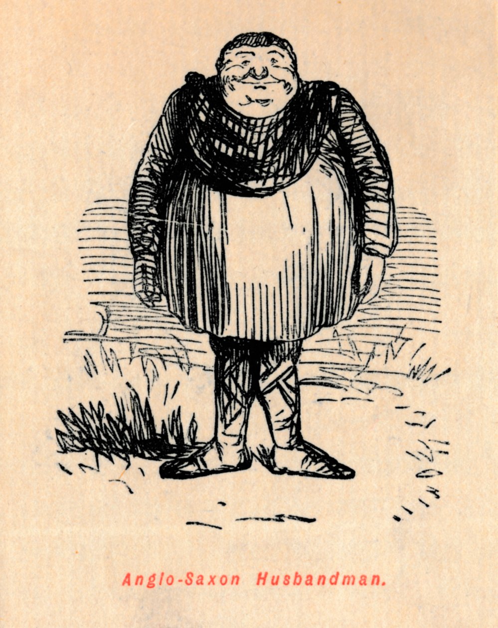 angelsaksisk husmand, c1860, c1860 af John Leech