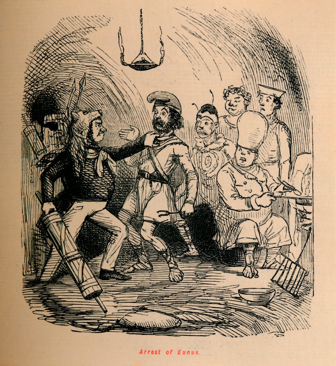 Arrestation af Eunus, 1852 af John Leech