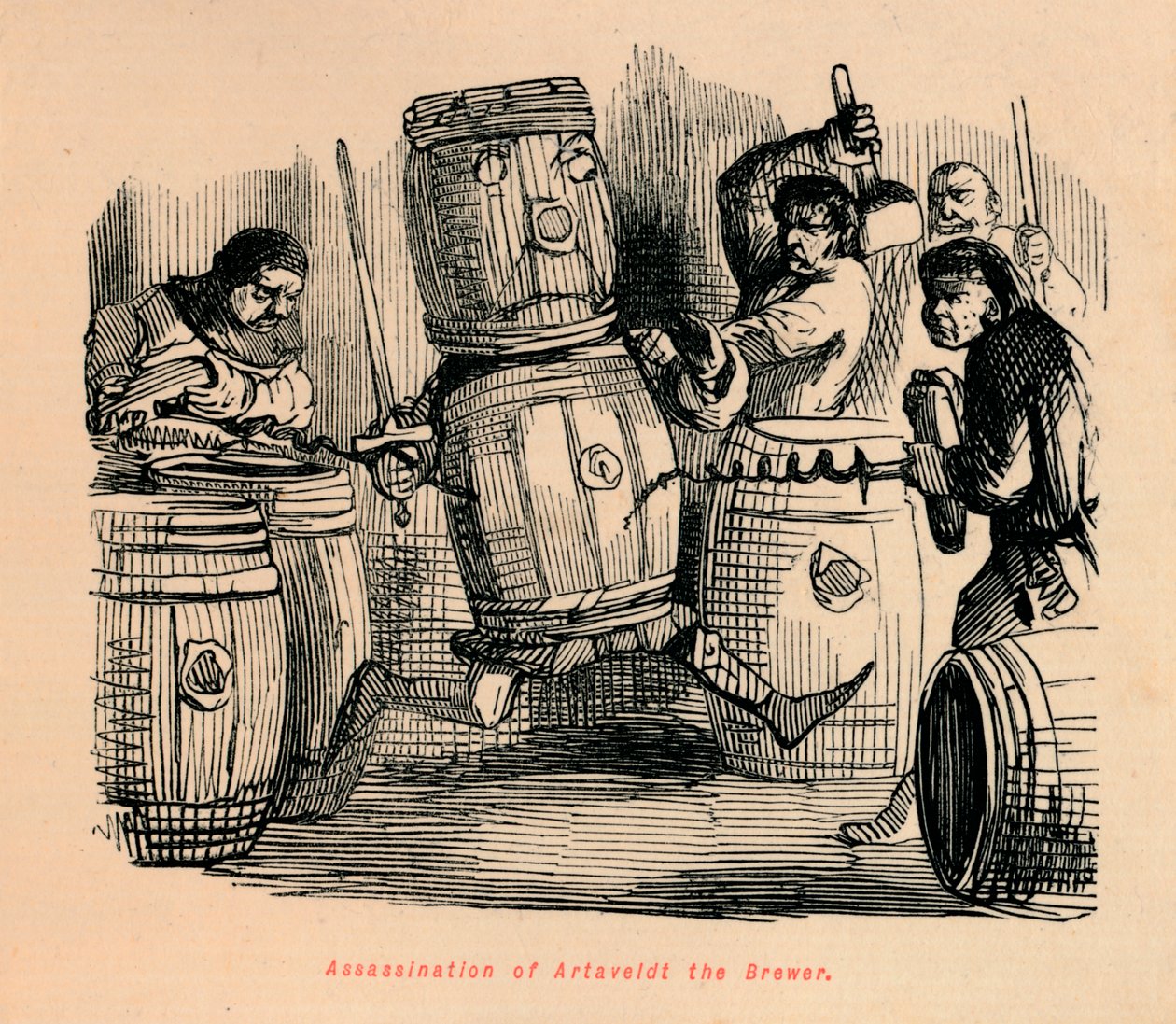 Mordet på bryggeren Artaveldt, c1860, c1860 af John Leech