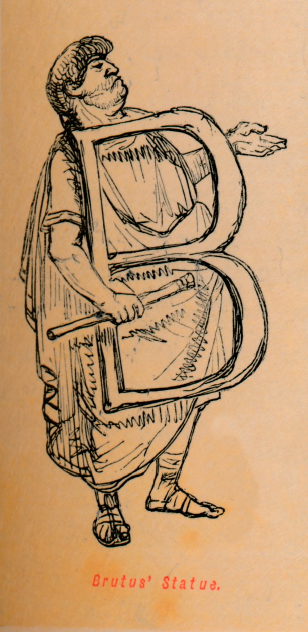 Brutus Status, 1852 af John Leech